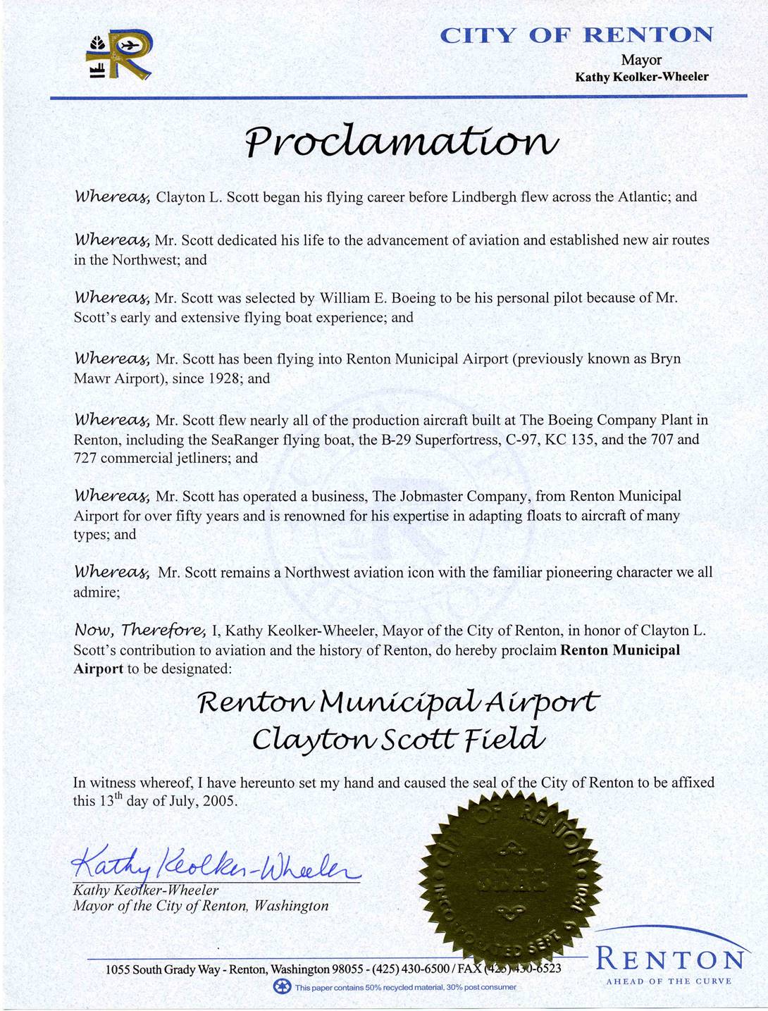 Renton Proclamation sm